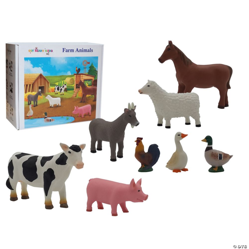 Get Ready Kids Farm Animal Playset, 8 Pieces