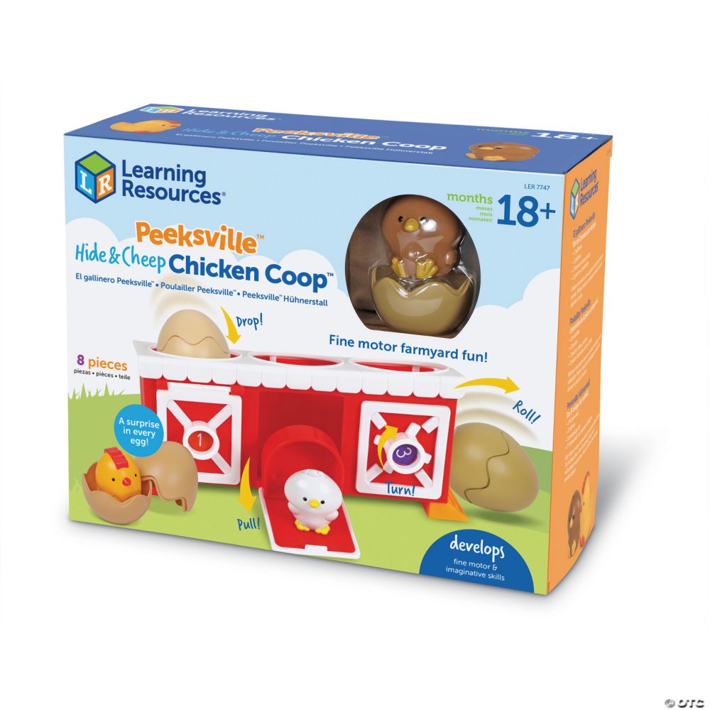 Learning Resources Peeksville Hide & Cheep Chicken Coop