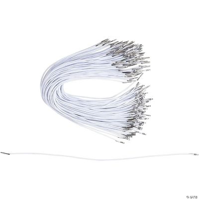 2mm Elastic Barbed Cord - 100-Pack Stretch Round String with Silver ...