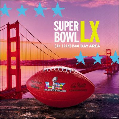 6 1/2" NFL® Super Bowl LX 2026 Disposable Paper Luncheon Napkins – 16 ...