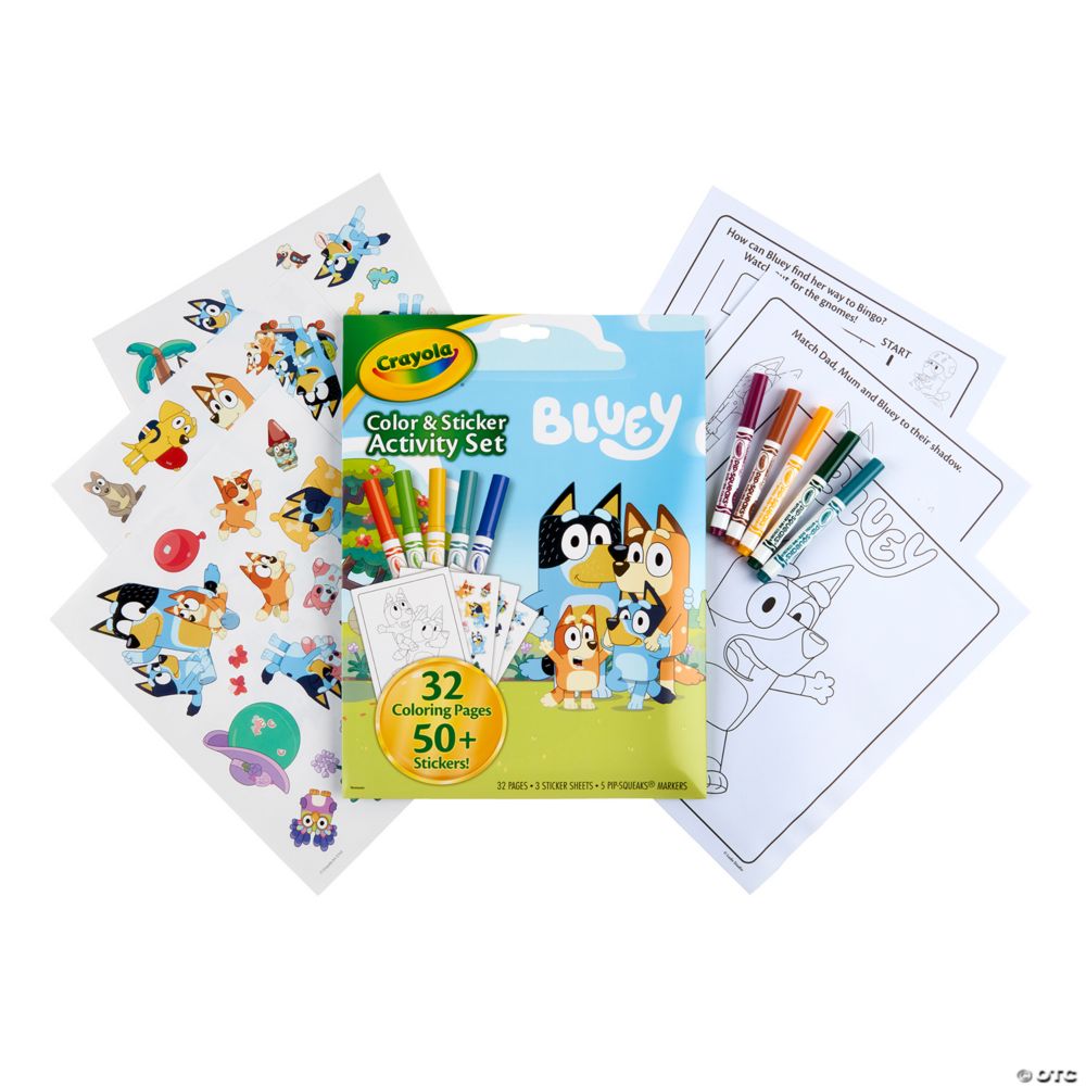 Crayola Color & Sticker Activity Set, Bluey