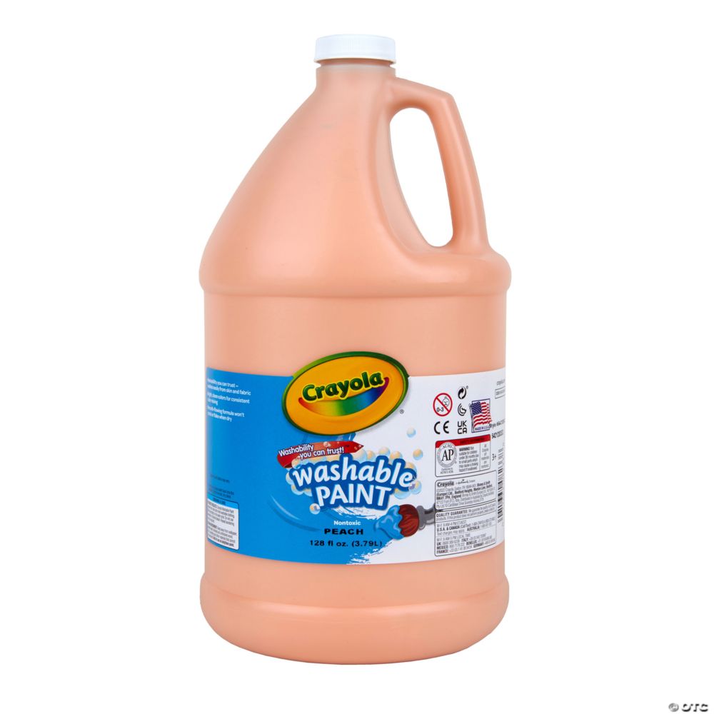 Crayola Washable Paint, Peach, Gallon Pink