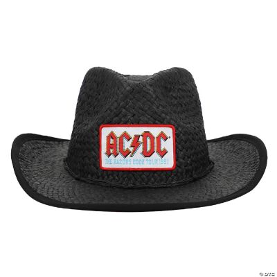 ACDC Logo Patch Straw Cowboy Hat | Oriental Trading
