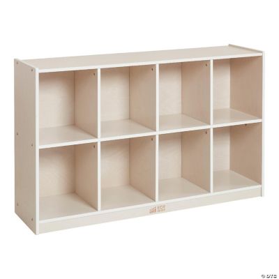 ECR4Kids 8-Compartment Mobile Backpack Storage Cabinet, White Wash ...