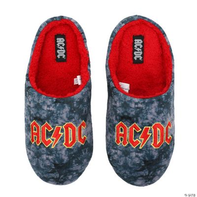 AC/DC Embroidered logo Tie-Dye Scuff Slippers-Medium