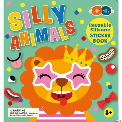 Buddy & Barney: Reusable Silicone Sticker Book - Silly Animals - Kid 3 ...