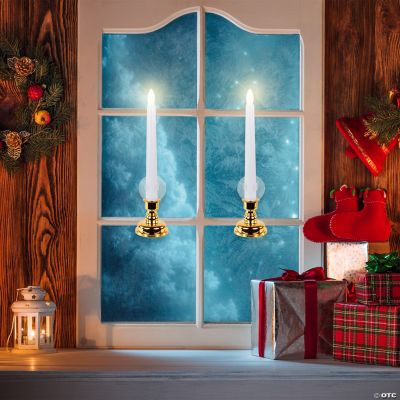 Single Light Window Candles with Remote and Timer - 10