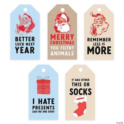 20 Classic Humorous Card Stock Name Tags | Oriental Trading