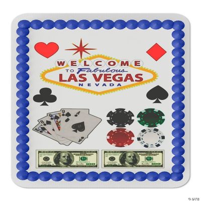Welcome to Vegas Edible Cake Topper for Quarter Sheet Cake | Oriental ...