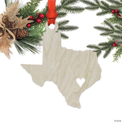 Wood US State Christmas Ornament Texas | Oriental Trading