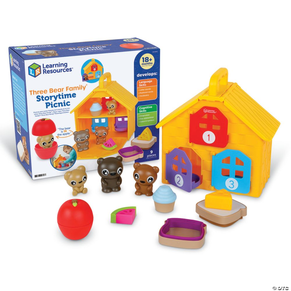 Learning Resources Three Bear Family Storytime Picnic Playset