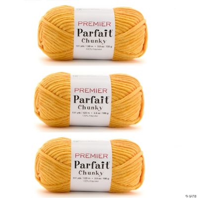 Multipack of 3 - Premier Parfait Chunky Yarn-Maize | Oriental Trading