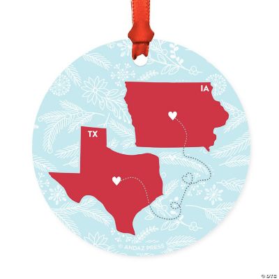 Wood MDF Ornament Long Texas and Iowa | Oriental Trading
