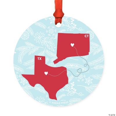 Wood MDF Ornament Texas and Connecticut | Oriental Trading