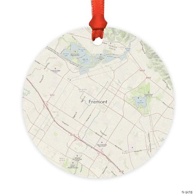 MDF Ornament Fremont, California Map | Oriental Trading
