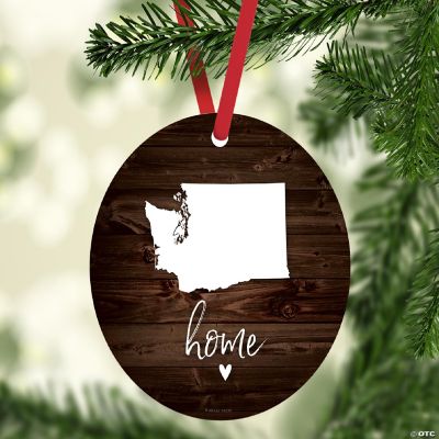 MDF Ornament Washington Home Dark Wood | Oriental Trading