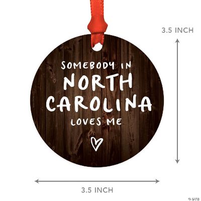 MDF Ornament in North Carolina Loves Me | Oriental Trading