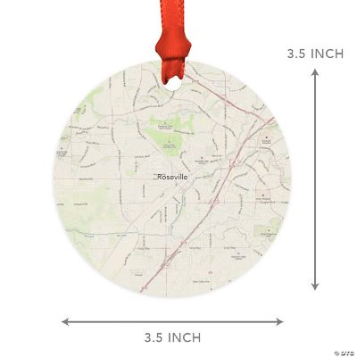 MDF Ornament Roseville California Map | Oriental Trading