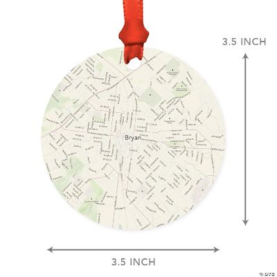 MDF Ornament Bryan Texas Map | Oriental Trading