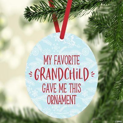 MDF Ornament Fav Grandchild Gift | Oriental Trading