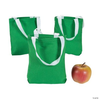 Canvas Green Tote Bags - Discontinued