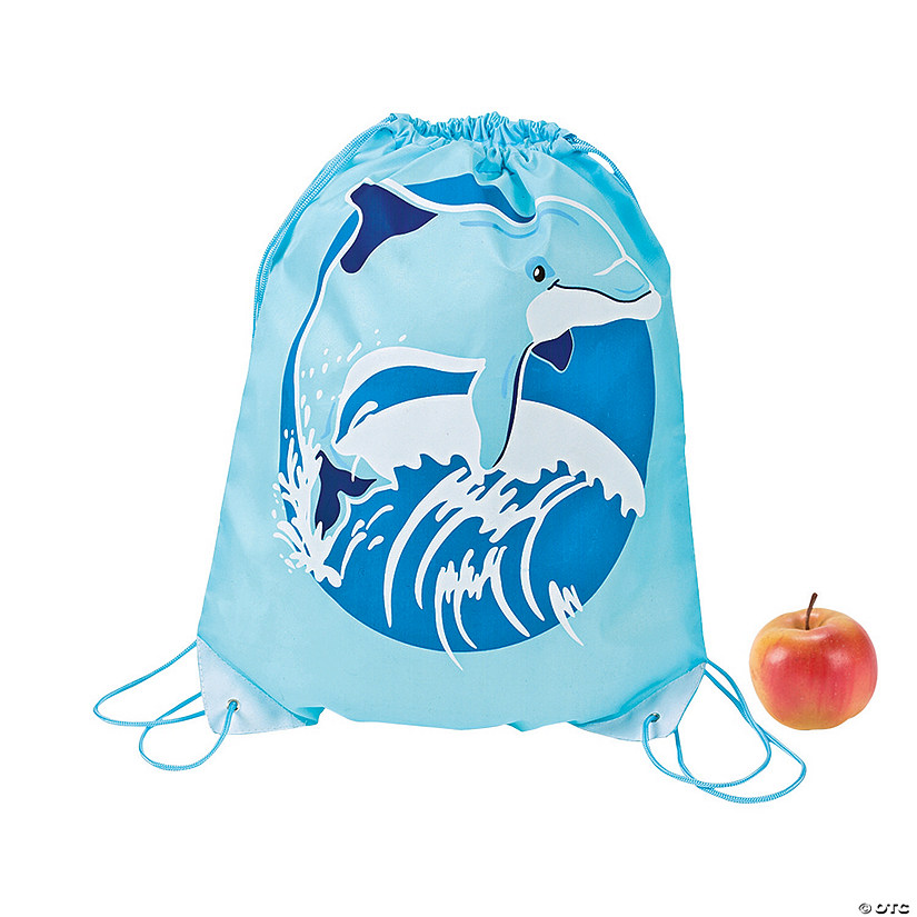 Dolphin Drawstring Backpacks - Discontinued