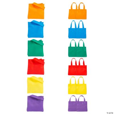 Fashionable Cute Bright Color 6 Colors Shopping Bag Large Canvas