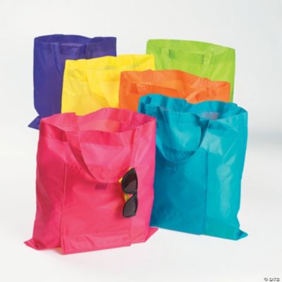 Neon Folding Shopping Totes Discontinued