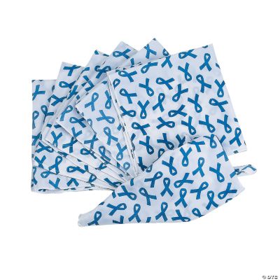 Blue Awareness Ribbon Bandanas Discontinued