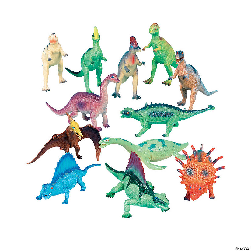 Prextex Wind Up Toys Mini Dinosaur Toys Wind-up Toys for Kids Party Favors 8 Pack 