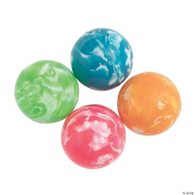 Rubber & Plastic Crazy ball Set (Multicolour) - 24 Balls (Standard Size)