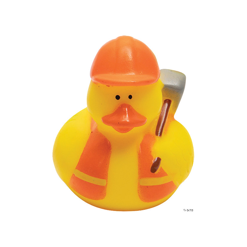 Gestreept Wrak Lucht Construction Rubber Ducks - 12 Pc. | Oriental Trading