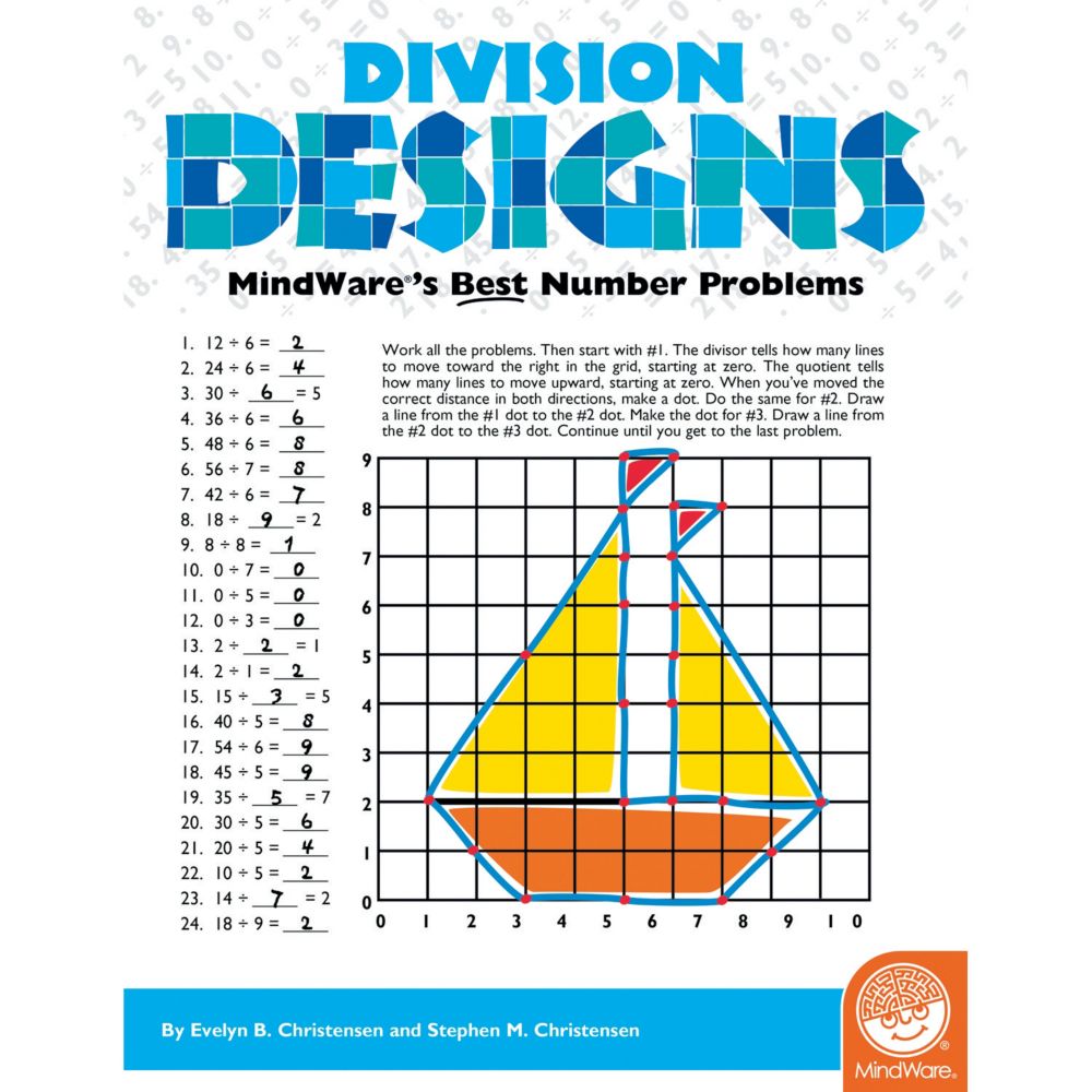 Math Mosaics: Division Designs Puzzle From MindWare