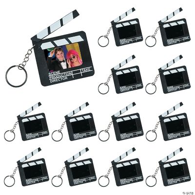 Director's Clapboard Picture Frame Keychains 12 Pc. Oriental Trading