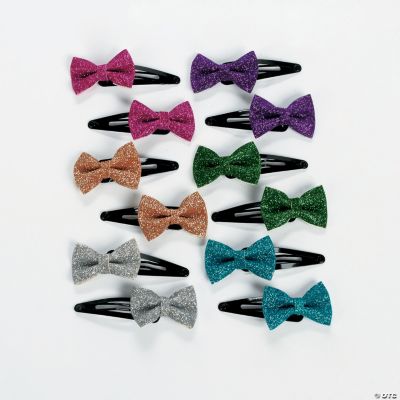 Glitter Bow Hair Clips Discontinued