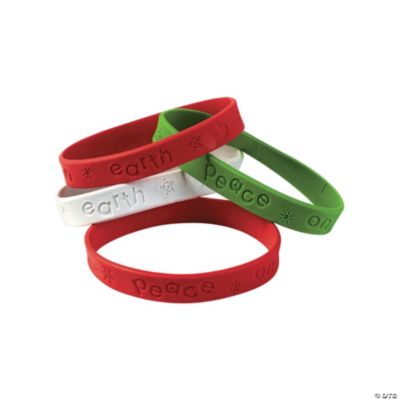 Peace on Earth Rubber Bracelets Oriental Trading