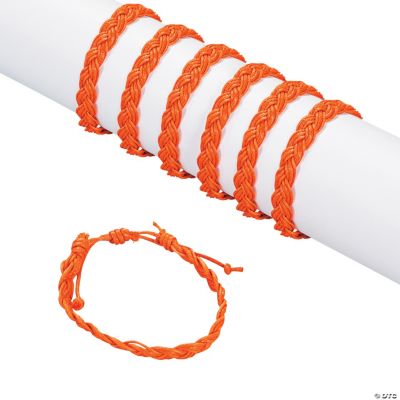 Orange Braided Friendship Bracelets - Discontinued