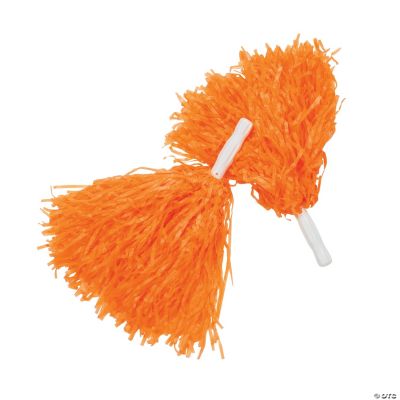 Orange Team Spirit Cheer PomPoms 12 Pc. Oriental Trading