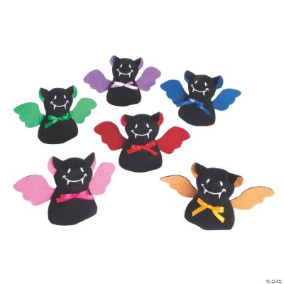 Mini Halloween Stuffed Bats - 12 Pc.