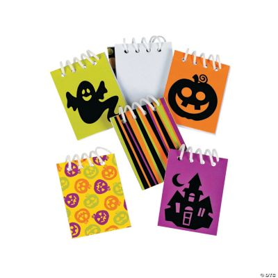Iconic Halloween Mini Spiral Notepads Stationery 48 Pieces