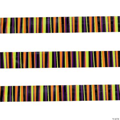 Striped Halloween Plastic Streamers Discontinued