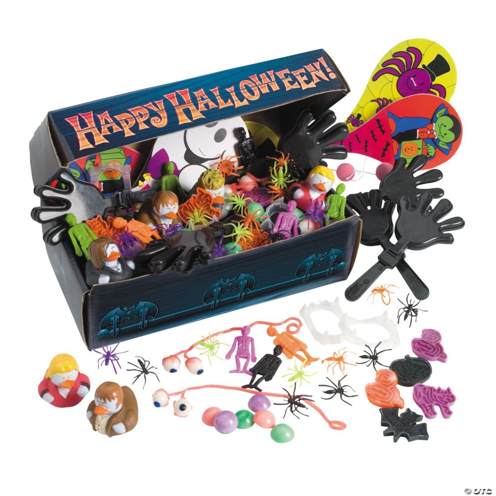 100 Pc 12" Bulk Coffin Chest Toy Assortment