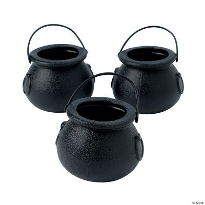 Black Cauldron BPA-Free Plastic Candy Buckets - 12 Pc.