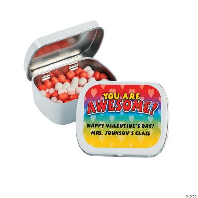 Personalized Valentine Hard Candy Tins Discontinued