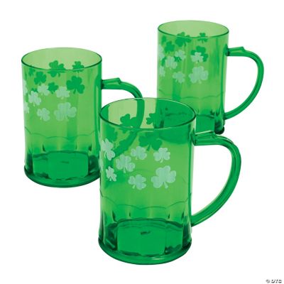St. Patrick’s Day Plastic Mugs - 12 Ct.