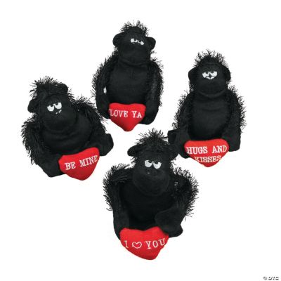 Plush Valentine Gorillas with Heart Discontinued