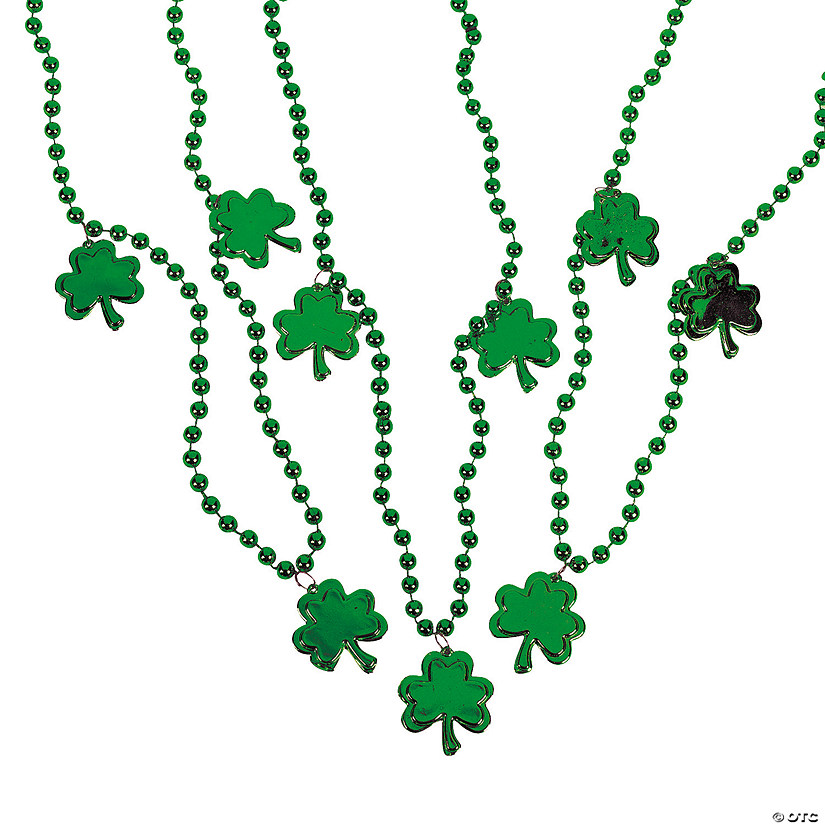 St Patrick's Day Irish Flag Beads Costume Necklace St Paddy Pats Party Jewellery
