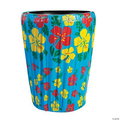 Tropical Hibiscus Plastic Trash Can Cover Discontinued