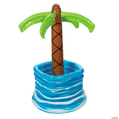 inflatable palm tree drinks cooler