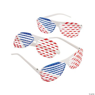 Patriotic Shutter Glasses - 12 Pc.